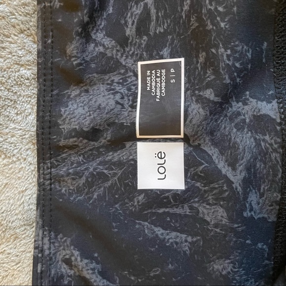 Lole High Waisted Activewear Gray and Black Leggings - Picture 5 of 7